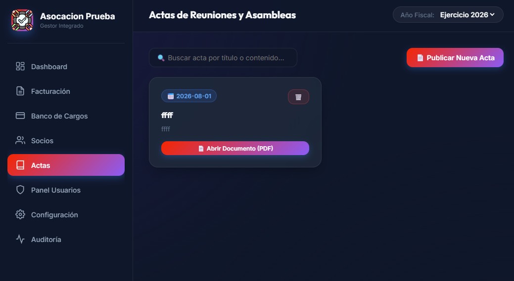 Gestión Digital de Actas