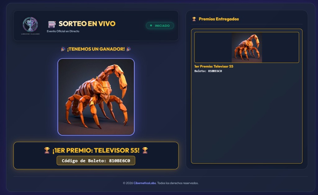 Sorteo Digital en Vivo